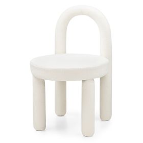 Jedálenská stolička Ivo, ecru, boucle, lectus