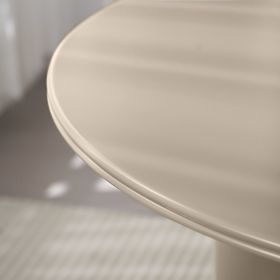 Jedálenský stôl Kairo 120 cm, okrúhly, tmavo béžový