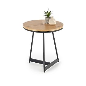 KARIDA-S konferenčný stolík dub prírodný/čierny (1p=1ks), Halmar