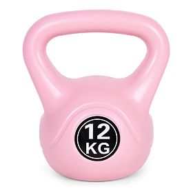 Kettlebell činka 12 kg na cvičenie ružová ModernHome