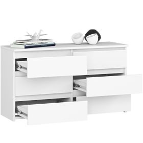 KOMODA CL100 6SZ PK BIELA