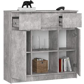 KOMODA K100 2D 3SZ 1P PK BETÓN