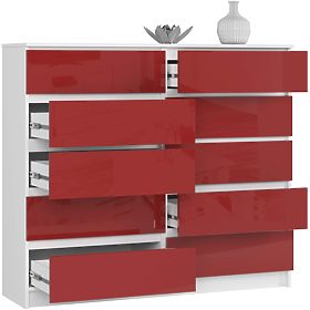KOMODA K140 10SZ CLP PK ČERVENÝ LESK