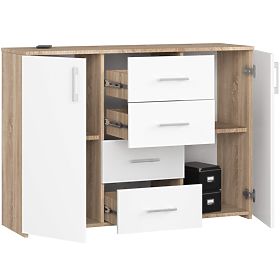 KOMODA K45 PK DUB SONOMA / BIELA