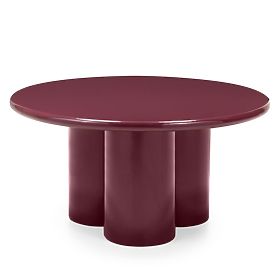 Konferenčný stolík Everett 80 cm, burgund, lesklý, lectus