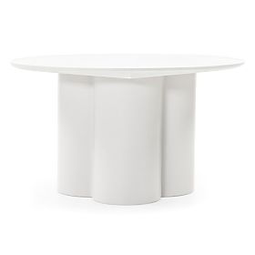 Konferenčný stolík Lazaro 80 cm, okrúhly, šedobéžový