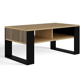 Konferenčný stolík Modern 2P SLIM DUB ARTISAN ČIERNY