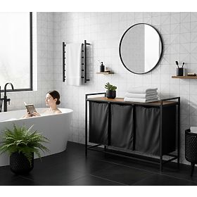 Kôš na bielizeň s policou 3 komory ARTUS