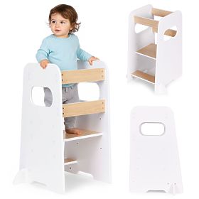 Kuchynský pomocník kitchen helper Montessori nastaviteľná podesta pre dieťa ECOTOYS