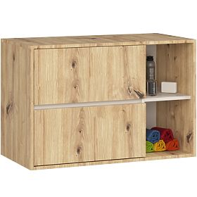 KÚPEĽŇOVÁ SKRINKA POD UMÝVADLO VAMI W90 2SZ 2P DUB ARTISAN / KAŠMÍR