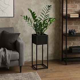 Loftový kvetináč Concove 60 cm čierny