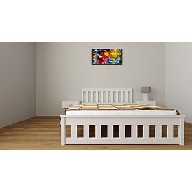 Manželská posteľ Ada 200 x 140 cm - biela