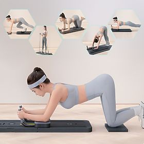 Multifunkčná skladacia doska na cvičenie pilates reformer s LCD displejom expandéry ModernHome, MODERNHOME