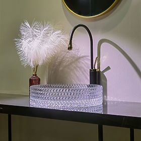 Nábytkové umývadlo Rea Cristal Transparent 39