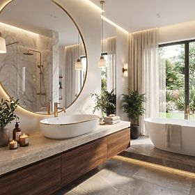 Nadčasové umývadlo Rea CLEO 61 Gold Edge, Rea