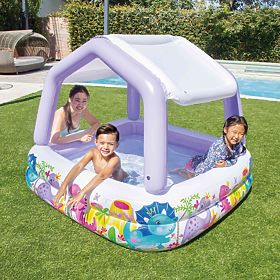 Nafukovací bazénik s prístreškom pre deti fialový INTEX 57470-DINO, INTEX