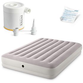 Nafukovací matrac pre dve osoby 203x152x30 cm s elektrickou pumpou posteľ INTEX 64179