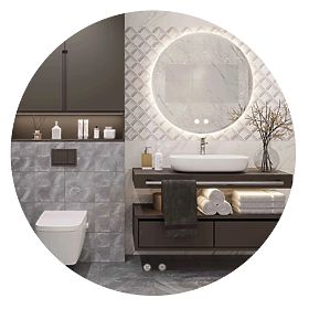 NÁSTENNÉ LED ZRKADLO 60cm HZJ060