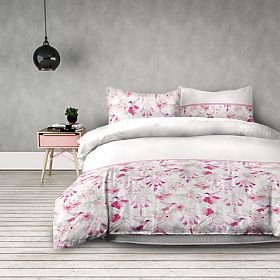Obliečky SNUGGY biela s kvetinovou potlačou 155x220*2+80x80*2 AmeliaHome