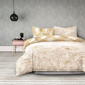 Obliečky SNUGGY žlté s kvetinovým motívom 155x220*2+80x80*2 AmeliaHome