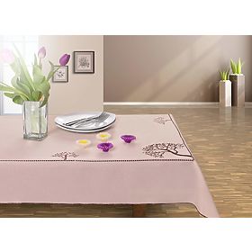 Obrus OLD COLLECTIONS farba béžová vyšívaný rastlinný motív 30x45 decor tephani
