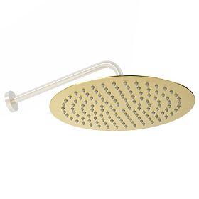 Okrúhla sprchová hlavica Rea 25cm Zlatá