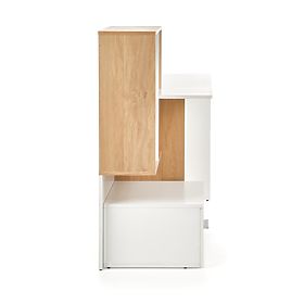 Písací stôl GROSSO - zlatý dub / biela, Halmar