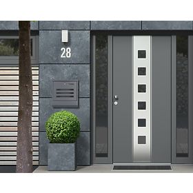 Poštová schránka na listy a noviny z nehrdzavejúcej ocele, MODERNHOME