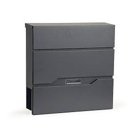 Poštová schránka na listy a noviny z pozinkovanej ocele, MODERNHOME