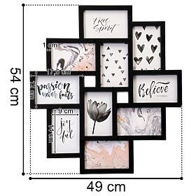 Rámik na fotografie EVITA 10 fotografií čierny