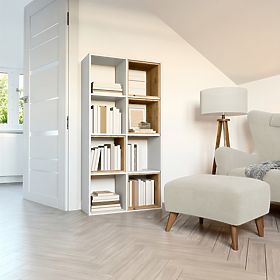 Regál Malax 2X4 BIELY