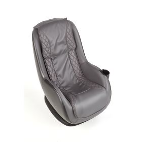 Relaxačné kreslo DOPIO s masážnou funkciou, sivé