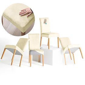 RESTILO poťah na pohovku SENTO farba krémová hladký klasický štýl