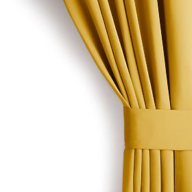 RESTILO záves BLACKOUT farba horčicová, klasický štýl, strieborné krúžky, materiál