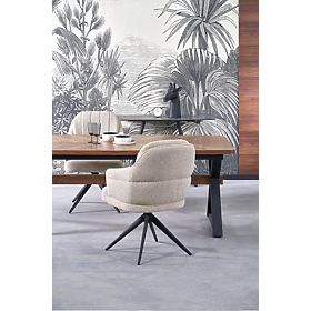 Rozkladací stôl BARON, orechový / čierny (2p=1ks), Halmar