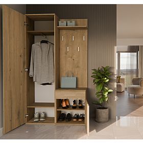 Šatní skriňa DUO DUB ARTISAN