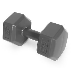 Šesťhranné činky sada 2x4 kg závažia na cvičenie fitness sivé ModernHome, MODERNHOME