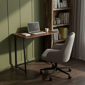 Skladací počítačový stôl 80x45 cm stolík pod laptop loft starožitný orech ModernHome