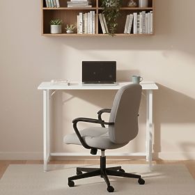 Skladací počítačový stôl 80x45 cm stolík pod notebook biely ModernHome, MODERNHOME