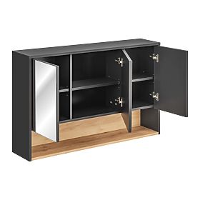 Skrinka so zrkadlom 120cm 3 dvere
