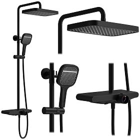 Sprchová sada REA Bari Čierna, Rea