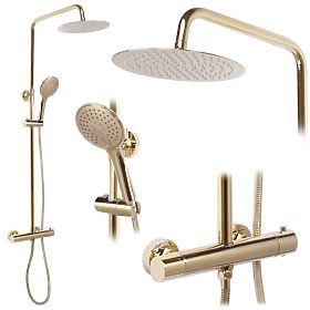 Sprchová sada s termostatom REA VINCENT Zlatá, Rea