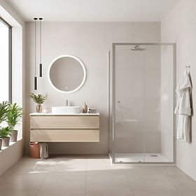 Sprchový kút Rea Primo Slide 100x70 Chróm