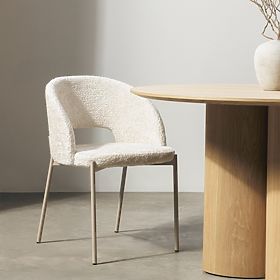 Stolička s otvorom v operadle Jazz, svetlo béžová