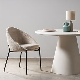 Stolička s otvorom v operadle Luigi béžová/čierne nohy, lectus