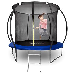 Trampolína s sieťou a rebríkom HENZEN 244 cm modrá FT 8