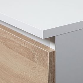 UZAVRETÁ KNIŽNICA R60 2D 1SZ CLP PK BIELA / SONOMA