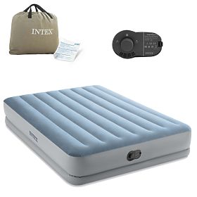 Veľká nafukovacia matrac pre dve osoby 203x152x36 cm s vstavanou elektrickou pumpou posteľ INTEX 64, INTEX