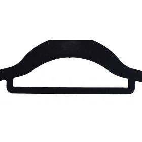 Velúrový vešiak Maxi sada 5 ks - čierny