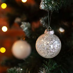 Vianočné ozdoby biele 30ks sysd1688-057